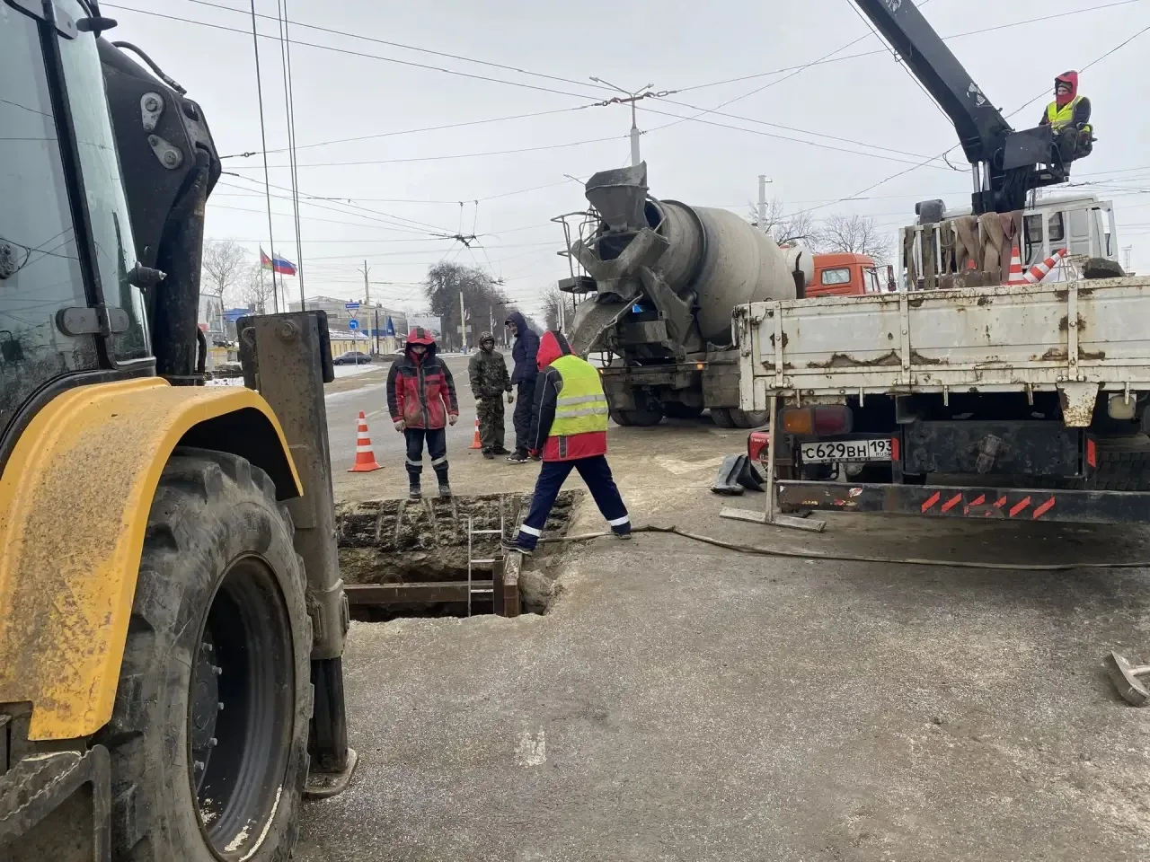 Росводоканал Армавир реконструирует коллектор по ул. Тимирязева