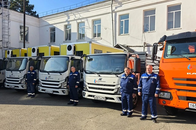 11 новых спецавтомобилей прибыло в Росводоканал Армавир